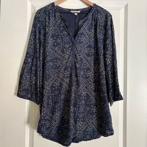 Lucky Brand V-Neck Women’s Popover Top